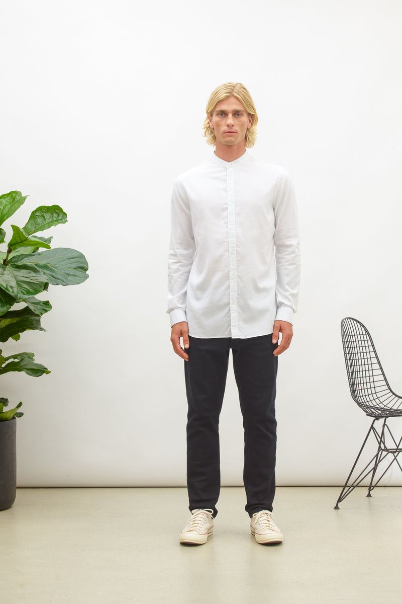 【MODERNIF】Enough Oxford Basic Shirt The Modern-fit Oxford Light Blue Casual Shirt | Cotton