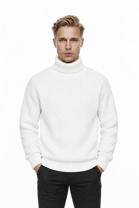 The Cozy Rollneck egret – front