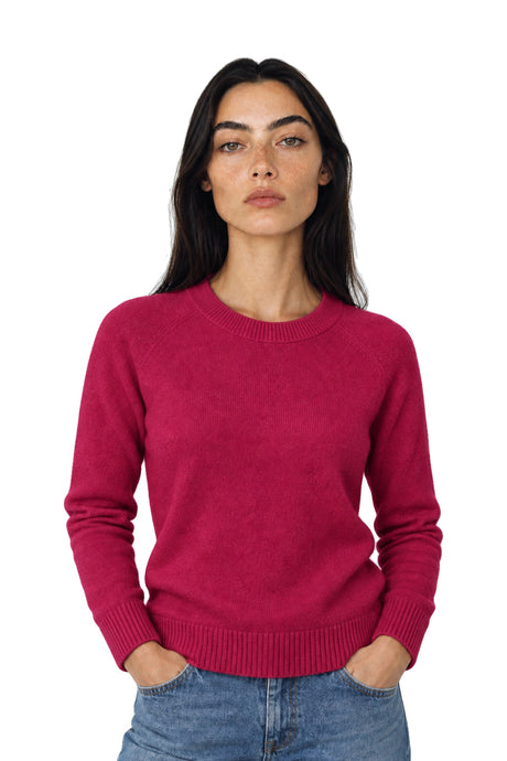 NAN0219D4 The drop shoulder Cashmere – fuchsia