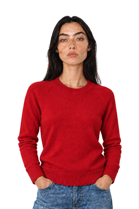 NAN0219D4 The drop shoulder Cashmere – red