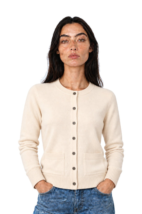 NAN0220D4 The cashmere Cardigan – beige
