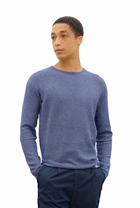 NOS004 honeycomb crew neck 693 – front