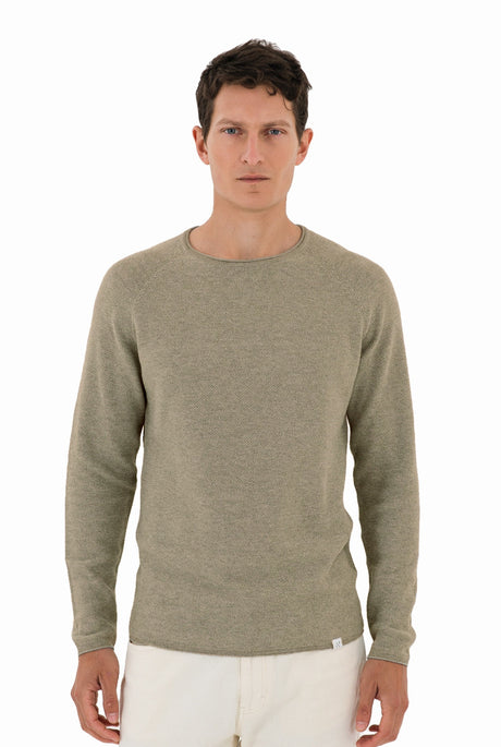NOS004 honeycomb crew neck 750 – front