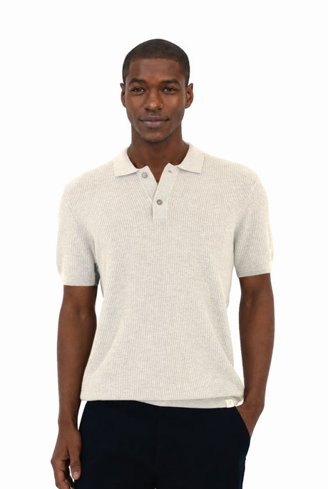 NOS038 racket polo almond milk – Front