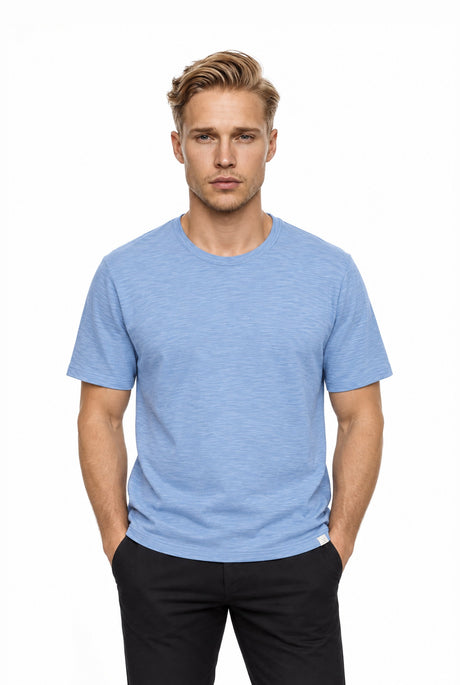 NOS039 slub t-shirt open air – Vorderansicht am Model
