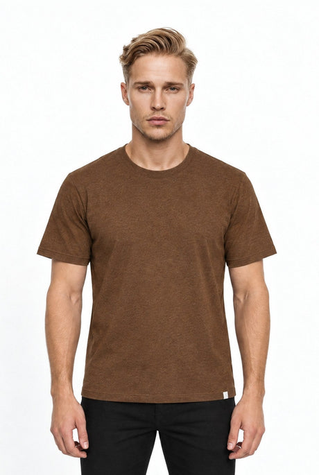 NOS046 melange t-shirt 1006 – front
